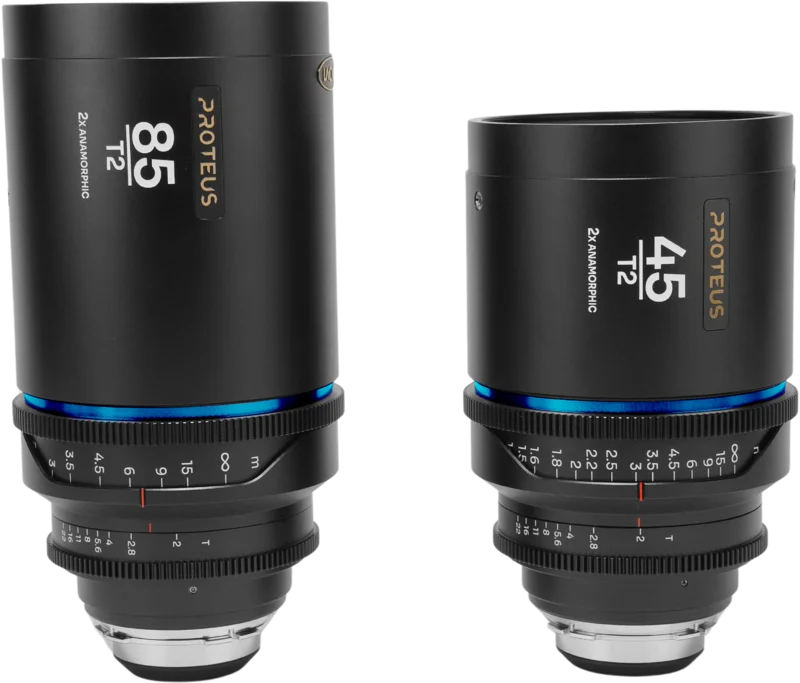 Laowa Proteus 2X Anamorphic 2-Lens Bundle Set B (45mm, 85mm) - Blue - Arri PL/Canon EF