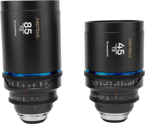 Laowa Proteus 2X Anamorphic 2-Lens Bundle Set B (45mm, 85mm) - Blue - Arri PL/Canon EF