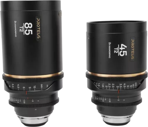 Laowa Proteus 2X Anamorphic 2-Lens Bundle Set B (45mm, 85mm) - Amber - Arri PL/Canon EF