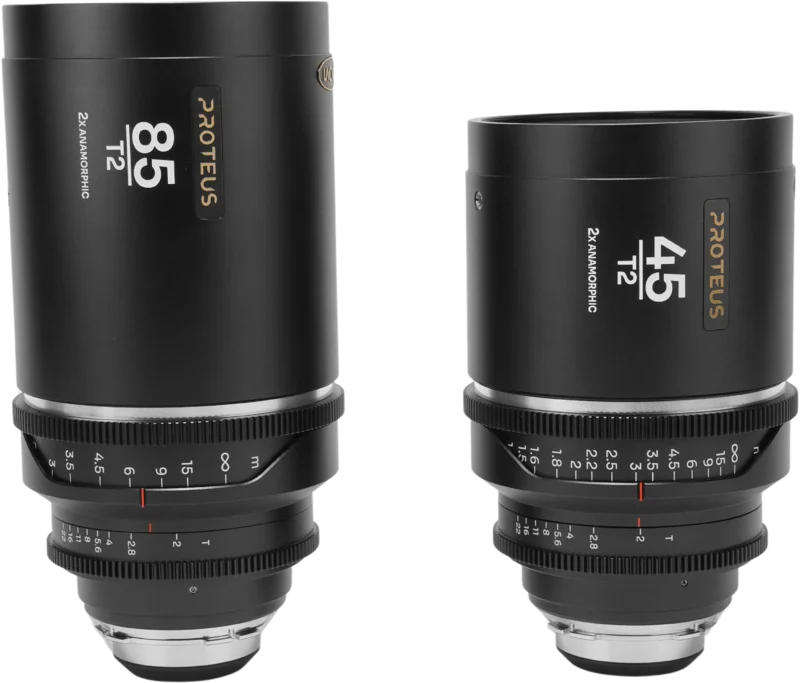 Laowa Proteus 2X Anamorphic 2-Lens Bundle Set B (45mm, 85mm) - Silver - Arri PL/Canon EF