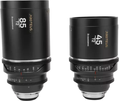Laowa Proteus 2X Anamorphic 2-Lens Bundle Set B (45mm, 85mm) - Silver - Arri PL/Canon EF