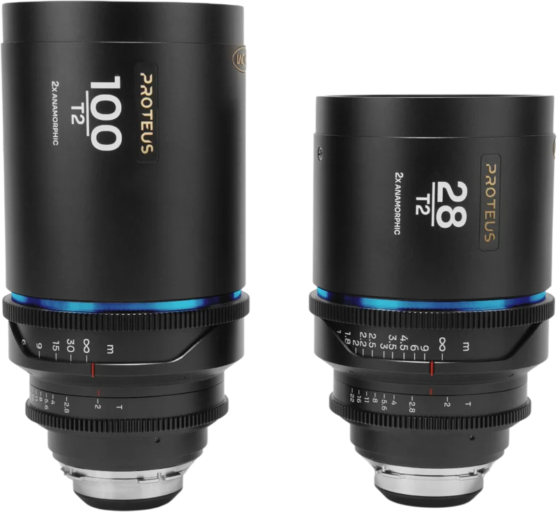 Laowa Proteus 2X Anamorphic 2-Lens Bundle Set C (28mm, 100mm) - Blue - Arri PL/Canon EF