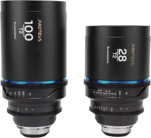 Laowa Proteus 2X Anamorphic 2-Lens Bundle Set C (28mm, 100mm) - Blue - Arri PL/Canon EF