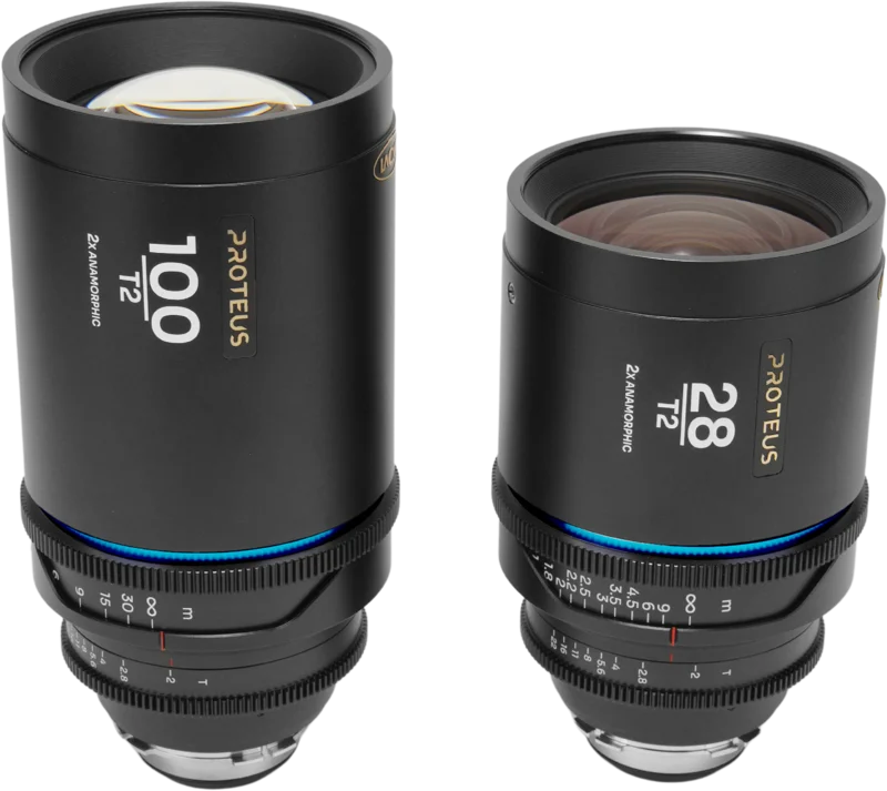 Laowa Proteus 2X Anamorphic 2-Lens Bundle Set C (28mm, 100mm) - Blue - Arri PL/Canon EF