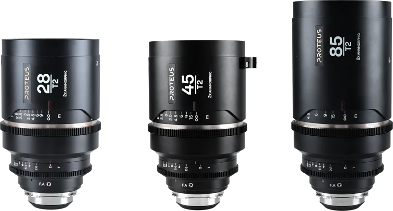 Laowa Proteus Flex 2X Anamorphic 3-Lens Bundle Set A (28mm, 45mm, 85mm)-Arri PL/Canon EF