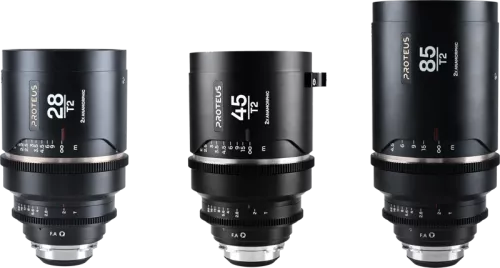 Laowa Proteus Flex 2X Anamorphic 3-Lens Bundle Set A (28mm, 45mm, 85mm)-Arri PL/Canon EF