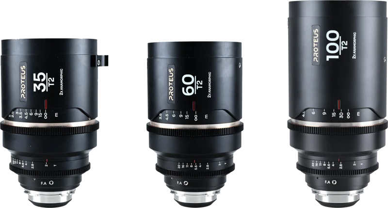Laowa Proteus Flex 2X Anamorphic 3-Lens Bundle Set B (35mm, 60mm, 100mm)-Arri PL/Canon EF