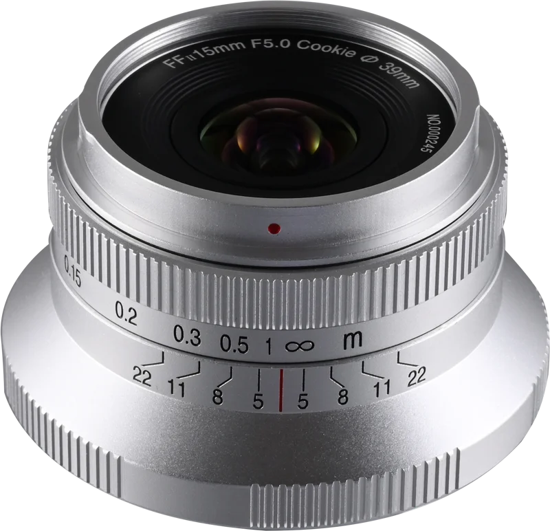 Laowa 15mm f/5 Cookie FF  (Auto Aperture - Silver) - Sony FE