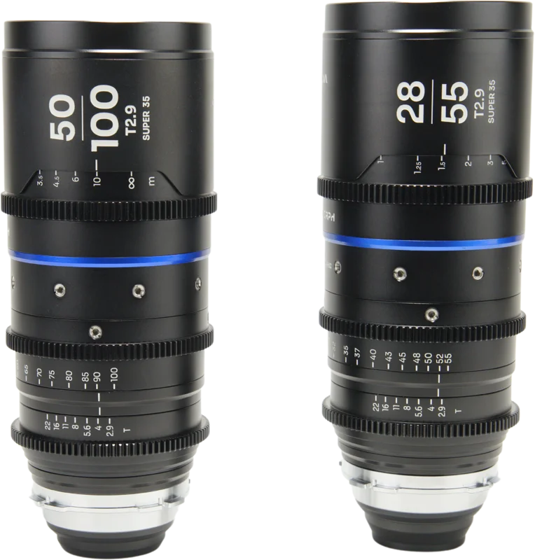 Laowa Nanomorph S35 Zoom 2-Lens Bundle  (28-55mm, 50-100mm) (Blue) - Arri PL