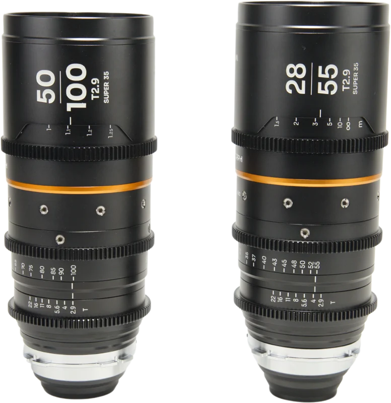 Laowa Nanomorph S35 Zoom 2-Lens Bundle  (28-55mm, 50-100mm) (Amber) - Arri PL