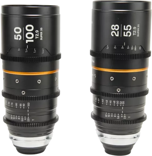 Laowa Nanomorph S35 Zoom 2-Lens Bundle  (28-55mm, 50-100mm) (Amber) - Arri PL