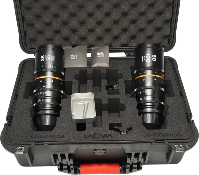 Laowa Nanomorph S35 Zoom 2-Lens Bundle  (28-55mm, 50-100mm) (Amber) - Arri PL