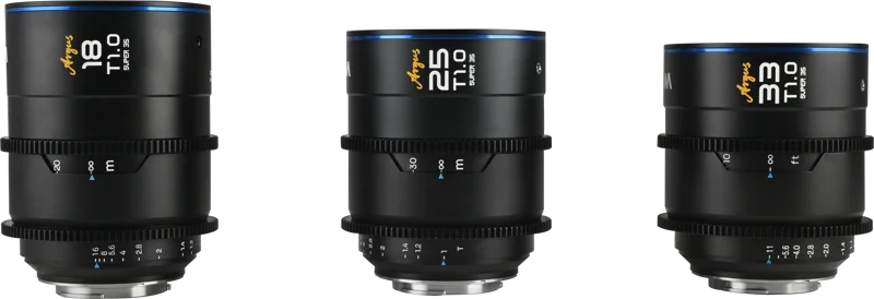 Laowa Argus S35 Cine 3-Lens Bundle (18mm,25mm,33mm) - Sony E
