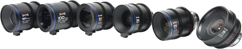 Laowa Sword Cine 6-Lens Bundle (15mm, 25mm, 35mm, 60mm, 100mm, 180mm) - Arri PL