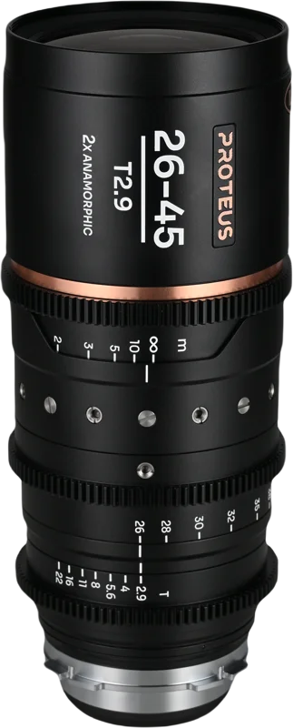 Laowa Proteus Zoom 2X Anamorphic 26-45mm T2.9 - Amber -  Arri PL/Canon EF