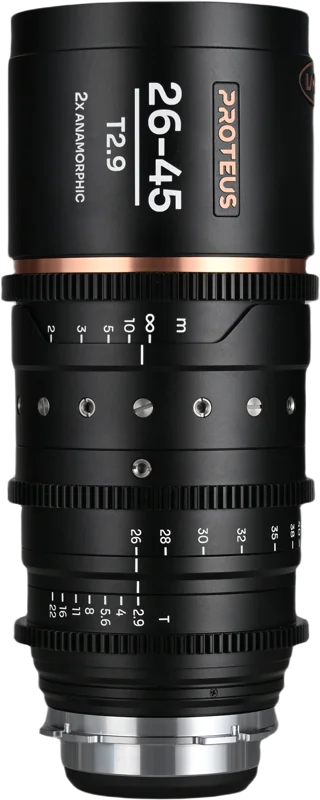 Laowa Proteus Zoom 2X Anamorphic 26-45mm T2.9 - Amber -  Arri PL/Canon EF