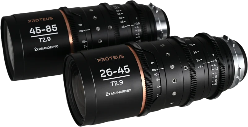 Laowa Proteus Zoom 2X Anamorphic 2-Lens Bundle (26-45mm, 45-85mm) - Blue - Arri PL/Canon EF