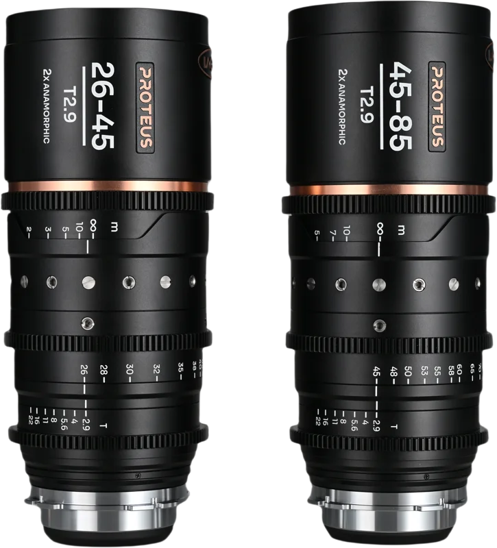 Laowa Proteus Zoom 2X Anamorphic 2-Lens Bundle (26-45mm, 45-85mm) - Blue - Arri PL/Canon EF