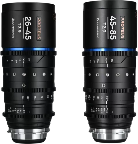 Laowa Proteus Zoom 2X Anamorphic 2-Lens Bundle (26-45mm, 45-85mm) - Amber - Arri PL/Canon EF
