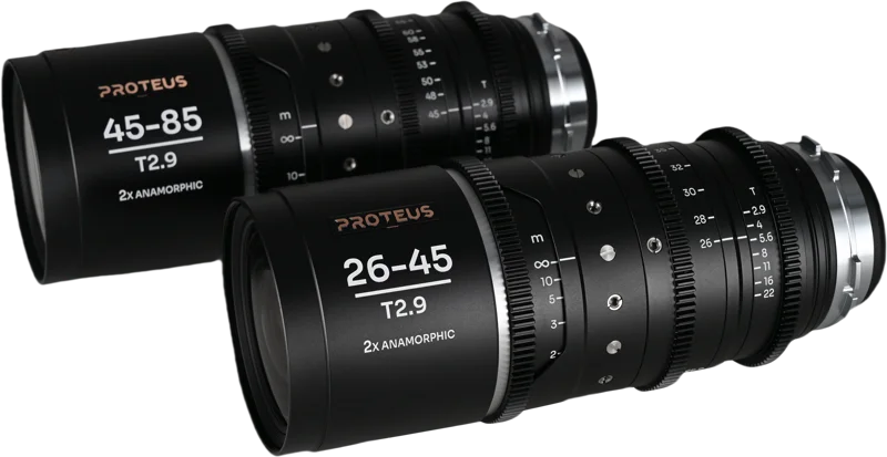 Laowa Proteus Zoom 2X Anamorphic 2-Lens Bundle (26-45mm, 45-85mm) - Silver - Arri PL/Canon EF