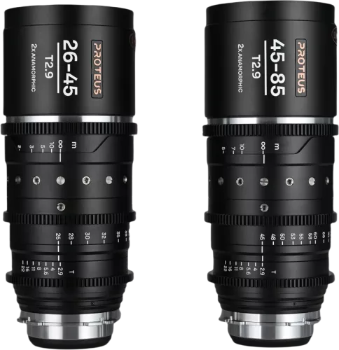 Laowa Proteus Zoom 2X Anamorphic 2-Lens Bundle (26-45mm, 45-85mm) - Silver - Arri PL/Canon EF
