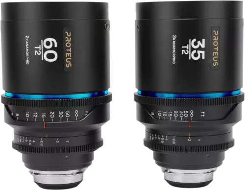 Laowa Proteus 2xAnamorphic 2-Lens Bundle Set A (35mm, 60mm) - Blue - Arri PL/Canon EF (feet)