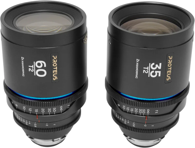 Laowa Proteus 2xAnamorphic 2-Lens Bundle Set A (35mm, 60mm) - Blue - Arri PL/Canon EF (feet)