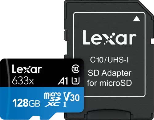 Lexar microSDXC 633x UHS-I/A1/U3/10 R95/W45MB (V30) 128GB