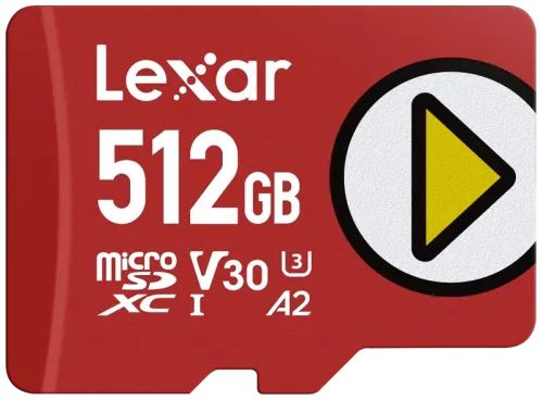 Lexar microSDXC PLAY UHS-I/A2/U3 R205/W140 (V30) 512GB