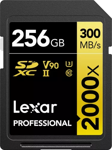 Lexar SDXC Pro 2000X UHS-II U3 R300/W260 (V90) 256GB