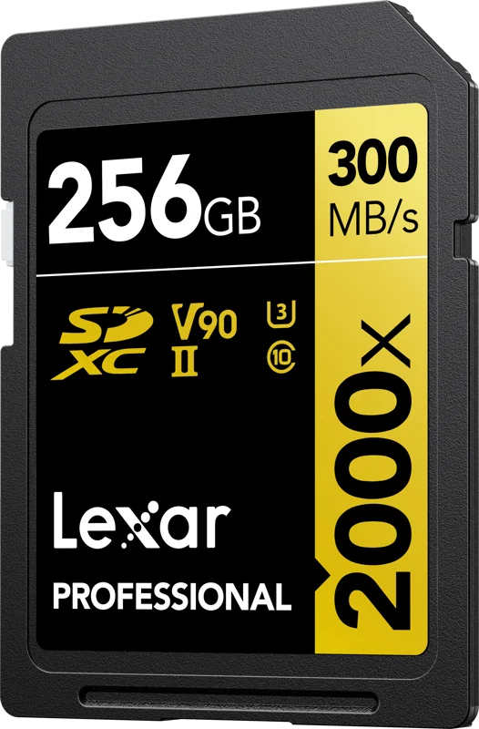Lexar SDXC Pro 2000X UHS-II U3 R300/W260 (V90) 256GB