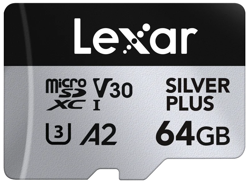 Lexar microSDXC Silver Plus 1066x UHS-I/U3/A2/4K R205/W100 (V30) 64GB