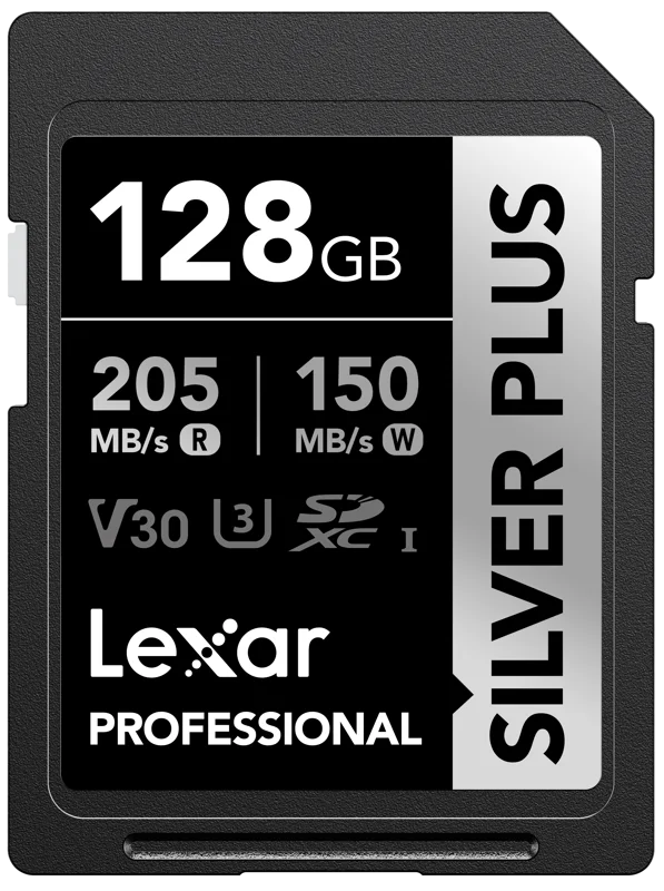 Lexar SDXC Professional SILVER Plus 1066x UHS-I/U3/A2/4K R205/W150 (V30) 128GB