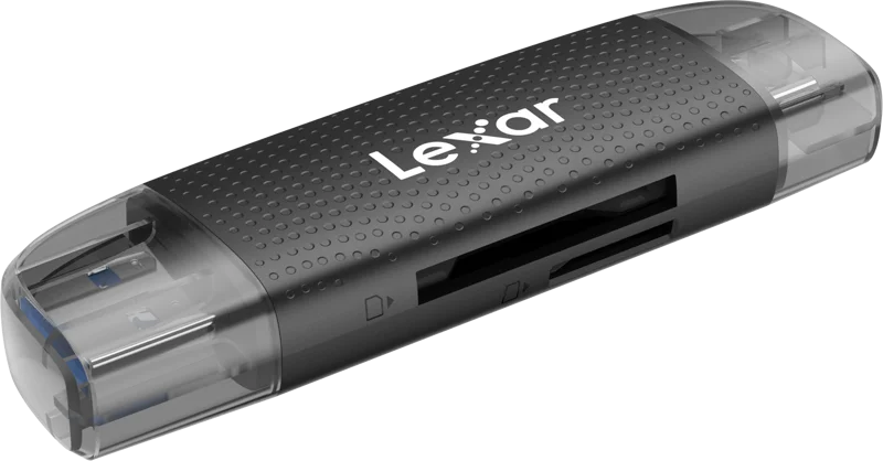 Lexar Cardreader Dual Slot USB-A/C (LRW310X) Supports microSD and SD cards (USB 3.1)