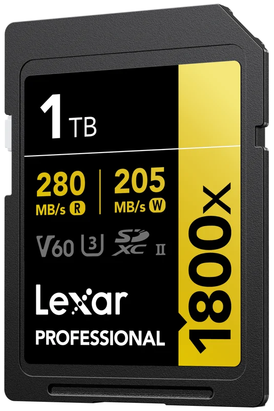 Lexar SDXC Pro 1800x U3 UHS-II R280/W210 (V60) 1TB