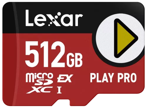 Lexar microSDXC Express PLAY Pro Express 7.1, R900/W600 C10 U3 UHS-I (V30) 512GB