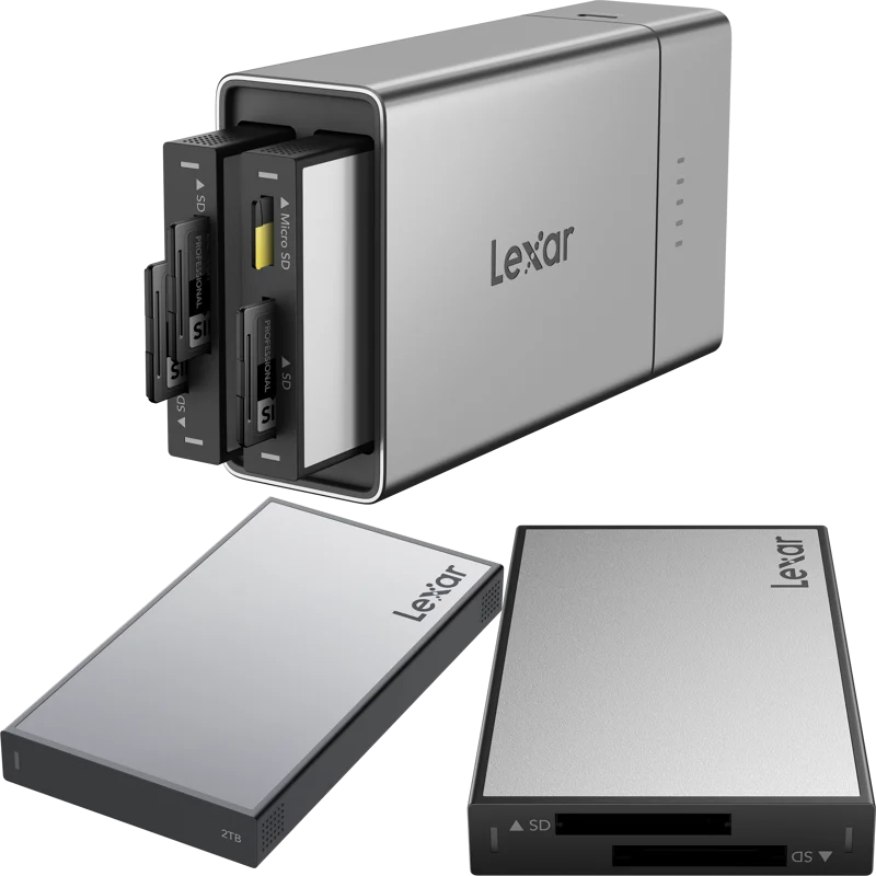 Lexar Professional Workflow Go I with Dual SD reader and 2TB SSD