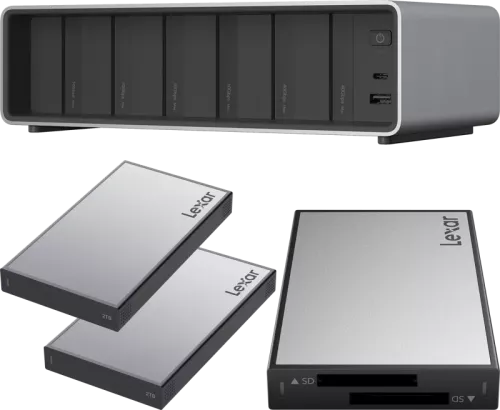 Lexar Professional Workflow Pro with Thunderbolt4 uplink I with Dual SD reader and 2x2TB SSD