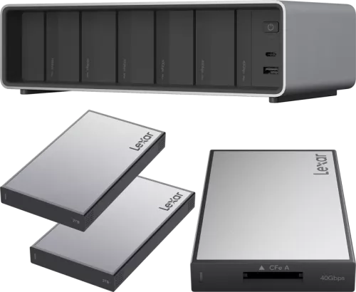 Lexar Professional Workflow Pro with CFexpress Type A reader and 2x2TB SSD