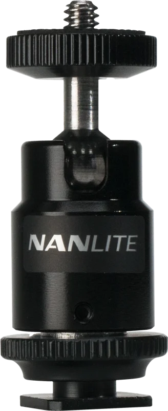 Nanlite MINI BALL HEAD WITH 1/4'' AND HOTSHOE