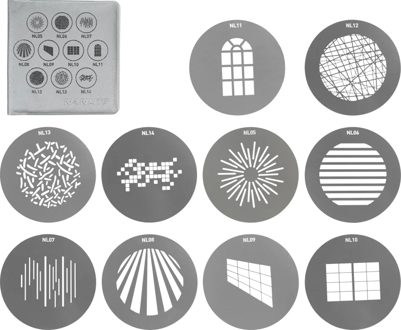 Nanlite GOBO Set 1 for PJ-FMM