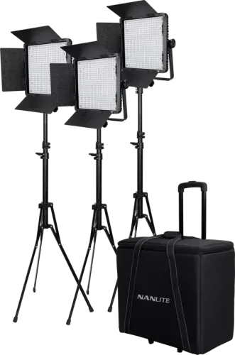 Nanlite Kit Nanlite 3 light kit 600CSA w/Trolley Case & Light Stand