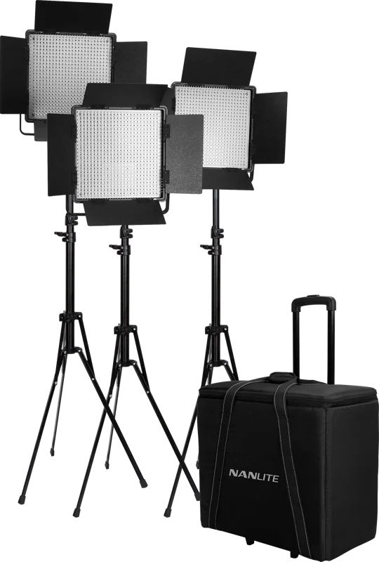 Nanlite Kit Nanlite 3 light kit 600CSA w/Trolley Case & Light Stand