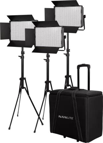 Nanlite Kit Nanlite 3 light kit 900CSA w/Trolley Case & Light Stand