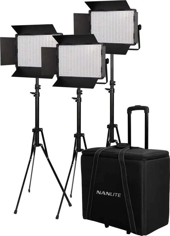 Nanlite Kit Nanlite 3 light kit 900DSA w/Trolley Case & Light Stand