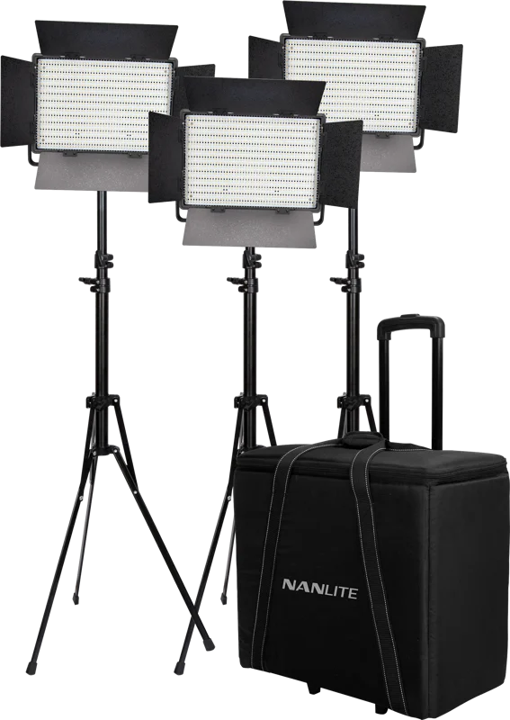 Nanlite Kit Nanlite 3 light kit 900DSA w/Trolley Case & Light Stand
