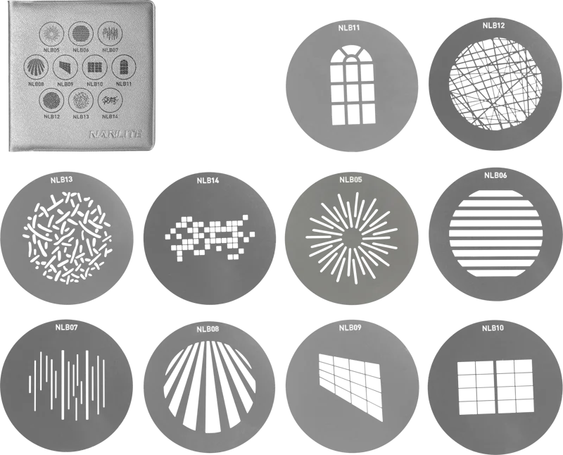 Nanlite GOBO Set 1 for PJ-BM