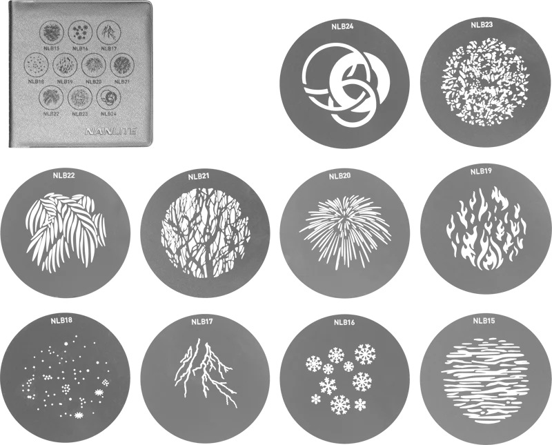 Nanlite GOBO Set 2 for PJ-BM