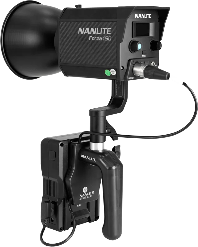 Nanlite V Mount Battery Grip with 4 Pin XLR Connector