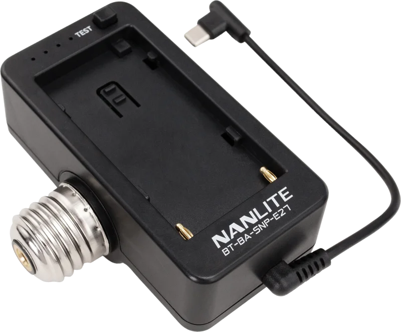 Nanlite NPF Battery Adapter with E27 Head